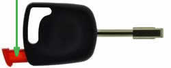 Ford Scorpio key transponder location FO21T