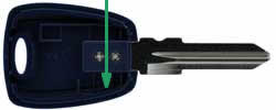 Peugeot Boxer key transponder location GT10BT