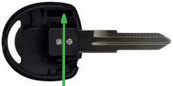 Vauxhall Tigra key transponder location HU46T