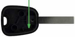 Peugeot RCZ key transponder location HU83T