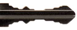 Land Rover cut key from top NE75T