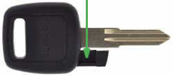 Subaru Impreza key transponder location NSN11T