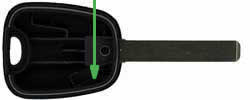 Renault Twingo key transponder location VA2T