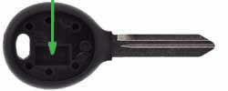 Chrysler Town & Country key transponder location Y160-PT