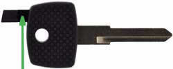 Mercedes Atego key transponder location YM15T