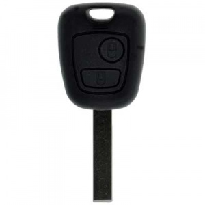 Peugeot 307 two button remote key case HU83T