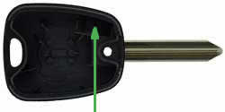 Citroen Berlingo key transponder location SX9T