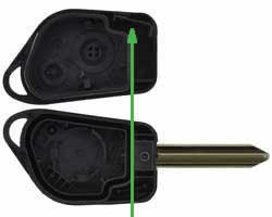 Citroen Xsara key transponder location SX9T