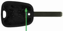 Citroen C3 key transponder location VA2T